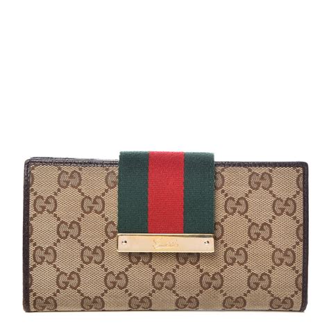 dark brown gucci wallet|brown Gucci wallet with chain.